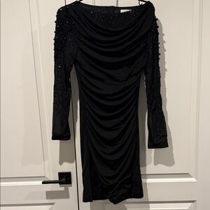 Badgley Mishka Elegant Black Evening Dress
